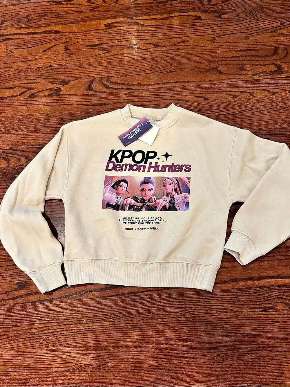 ZARA Girls KPop Demon Hunters Graphic Sweatshirt - Sz. 12-13 NWT
